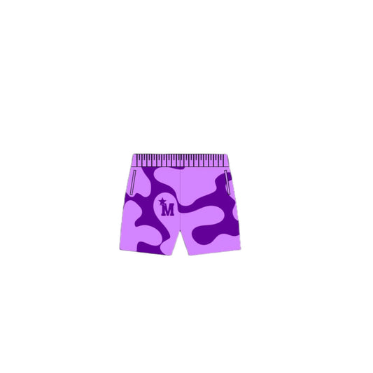 Purple MOP Monogram Shorts